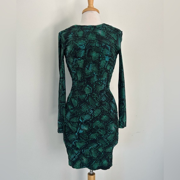 Torn by Ronny Kobo Dresses & Skirts - Torn by Ronny Kobo Snake print bodycon dress